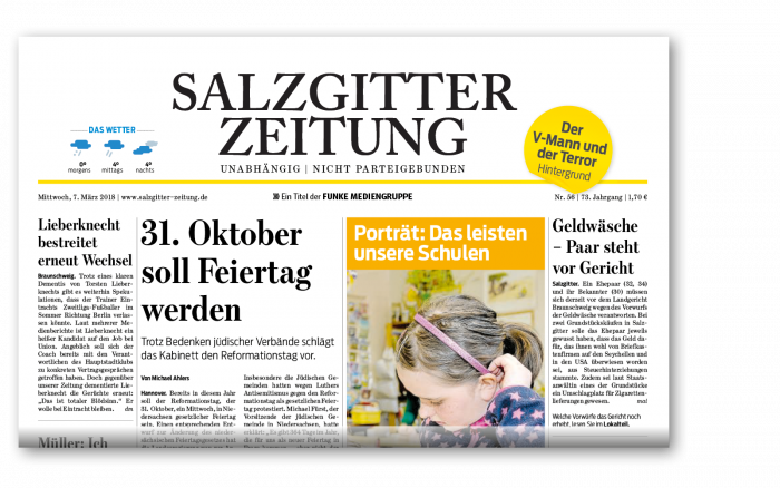 Die gedruckte Salzgitter Zeitung.