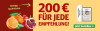 Anzeige für ein Zeitungsabonnement. Text: "200 € für jede Empfehlung!" und Button „Jetzt bestellen“.