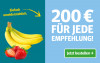 Anzeige für ein Zeitungsabonnement. Text: "200 € für jede Empfehlung!" und Button „Jetzt bestellen“.