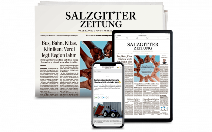 Die gedruckte Salzgitter-Zeitung.